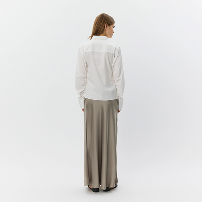 ShirtSW String Detail Shirt fra Sofie Schnoor - Off White - På model fra ryggen