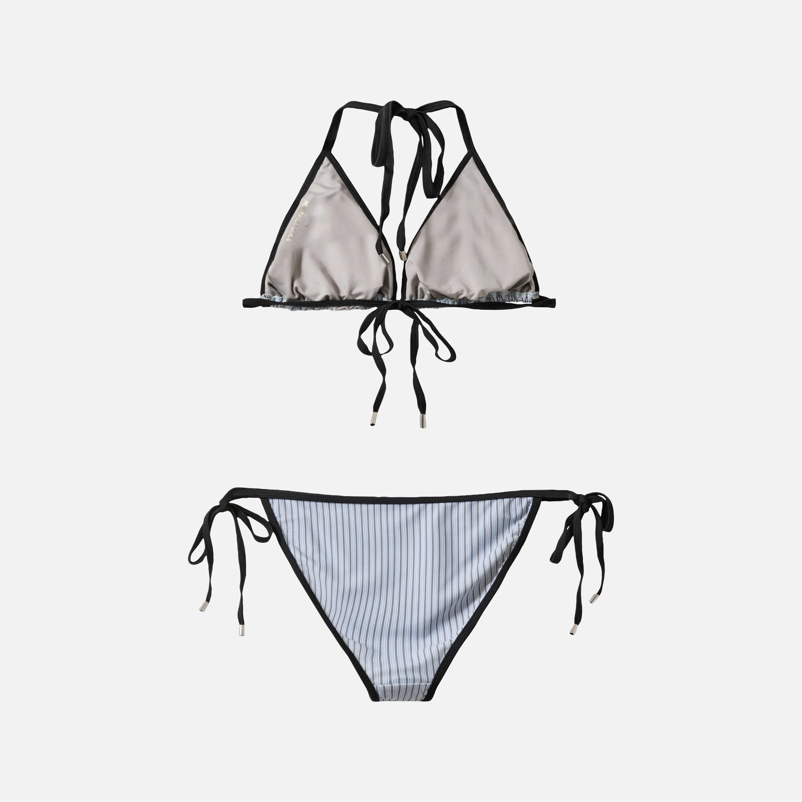 SikkySW Triangle Bikini fra Sofie Schnoor - Light Blue Striped - Ryg