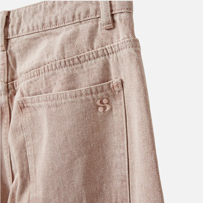 SonjaSW Barrel Shaped Jeans fra Sofie Schnoor - Faded Rose Denim - Detaljefoto