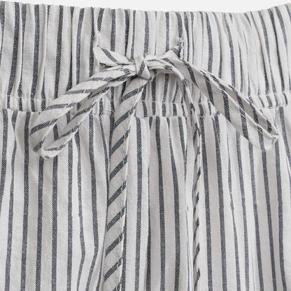 Stribede bukser fra Sofie Schnoor i Dark Blue (detalje)