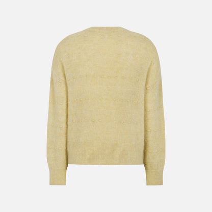 SRElena Knit fra Soft Rebels - Reed Yellow - Ryg