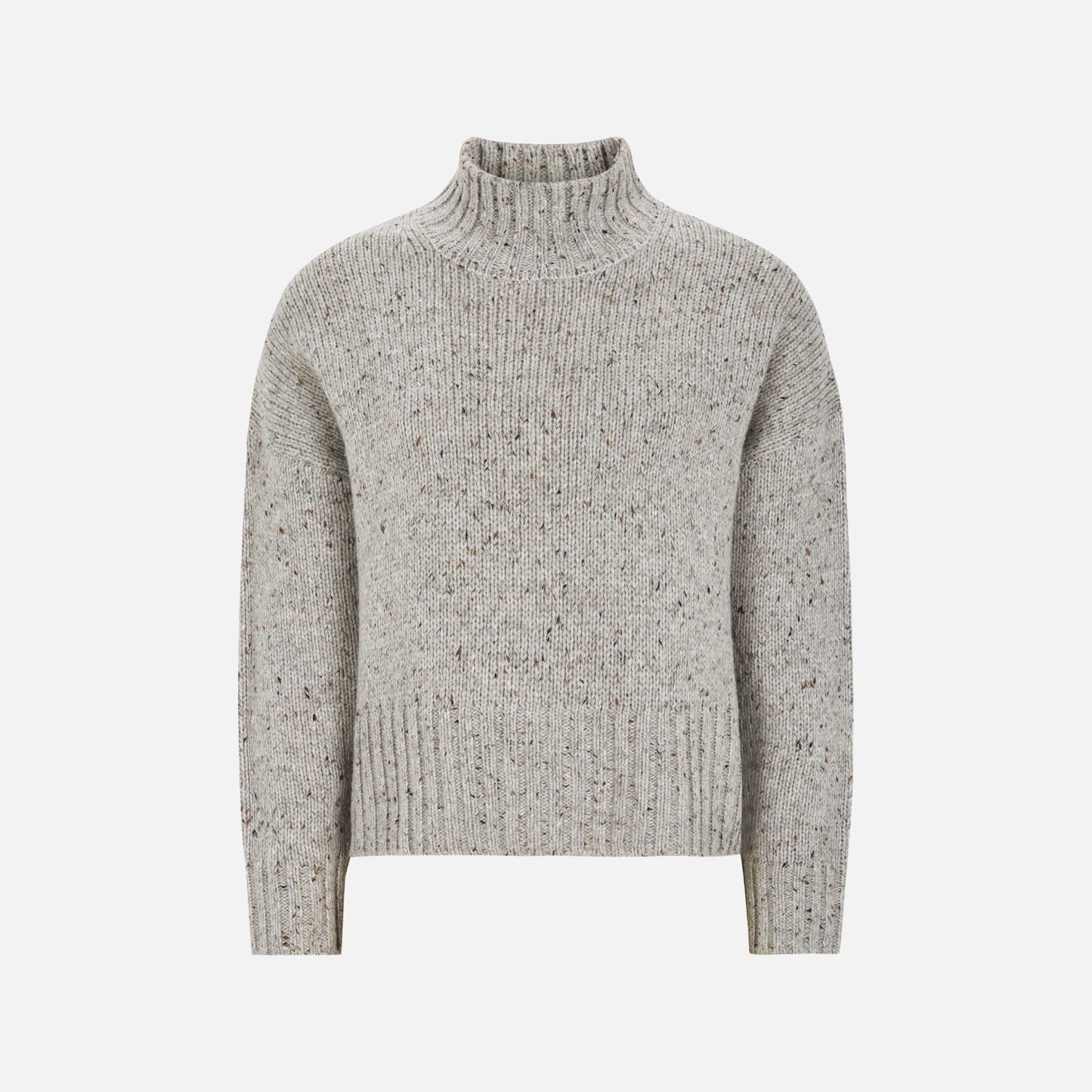 SRNemo high neck Knit fra Soft Rebels - Medium Grey Melange