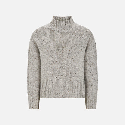 SRNemo high neck Knit fra Soft Rebels - Medium Grey Melange