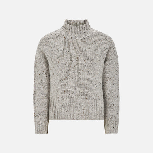 SRNemo high neck Knit fra Soft Rebels - Medium Grey Melange