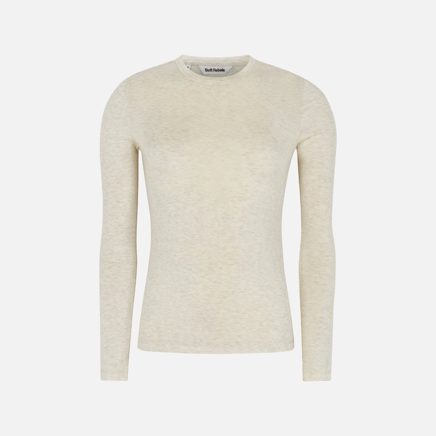 SRRoman O-Neck Top fra Soft Rebels - Arctic Wolf Melange