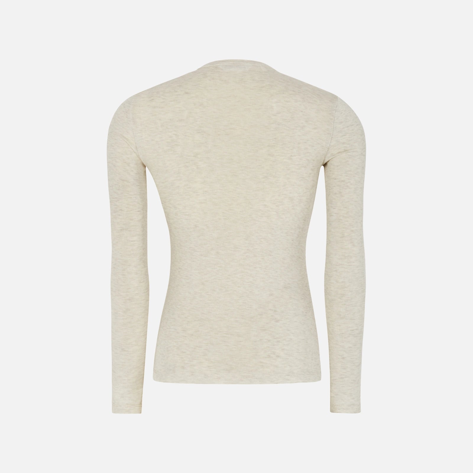 SRRoman O-Neck Top fra Soft Rebels - Arctic Wolf Melange - Ryg