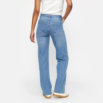 SRWilla Wide Jeans fra Soft Rebels på model bagfra