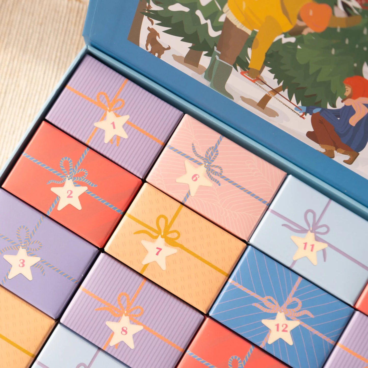 Kalenderpuslespil - ViSSEVASSE - Christmas Tree & Snowflakes - Æsker