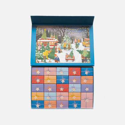 Kalenderpuslespil - ViSSEVASSE - Christmas Tree & Snowflakes - Indhold