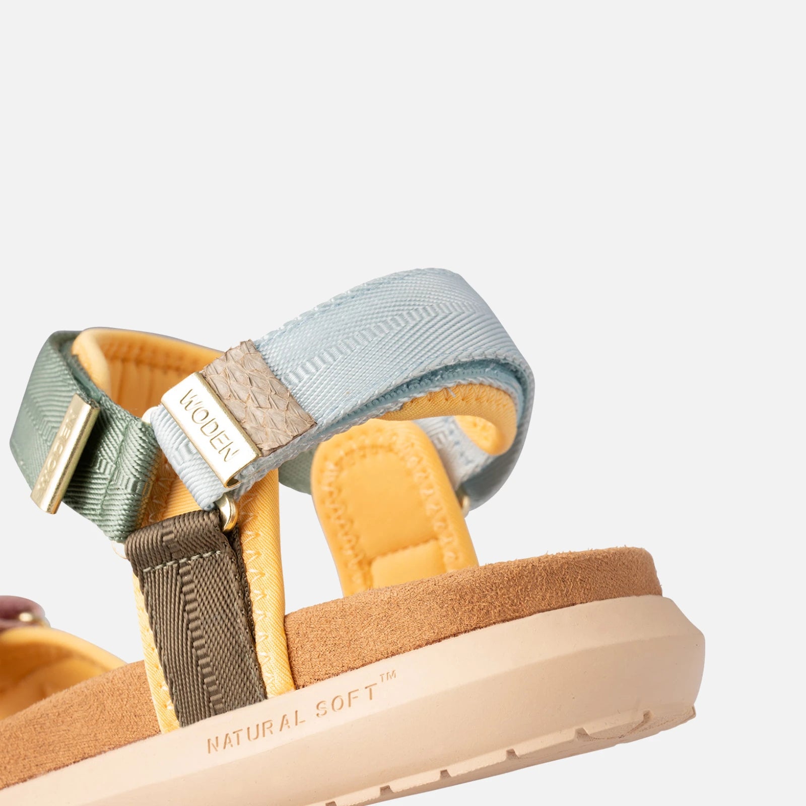 Line Lite Sandaler fra Woden - Algae Multi - Detalje