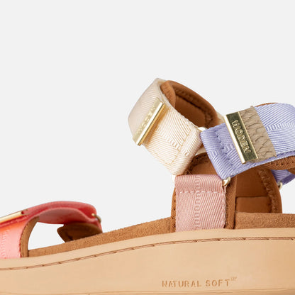 Line Sandaler fra Woden - Butter Multi - Detalje