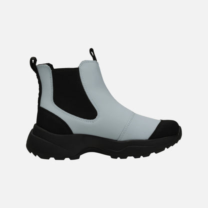 Siri Waterproof støvler fra Woden i Ice Blue (inderside)