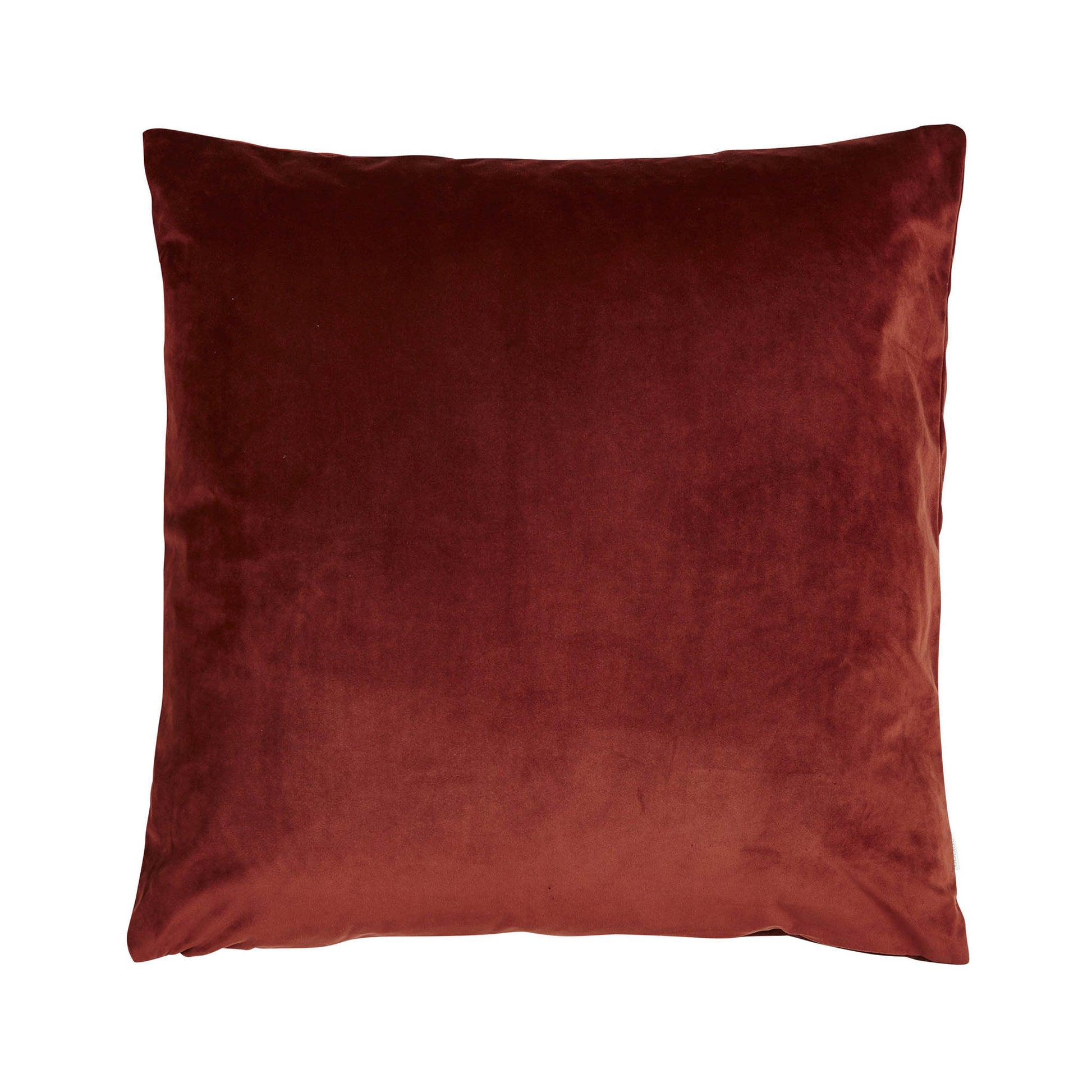 Anna velourpude i rust, 60x60 cm, 349 kr.