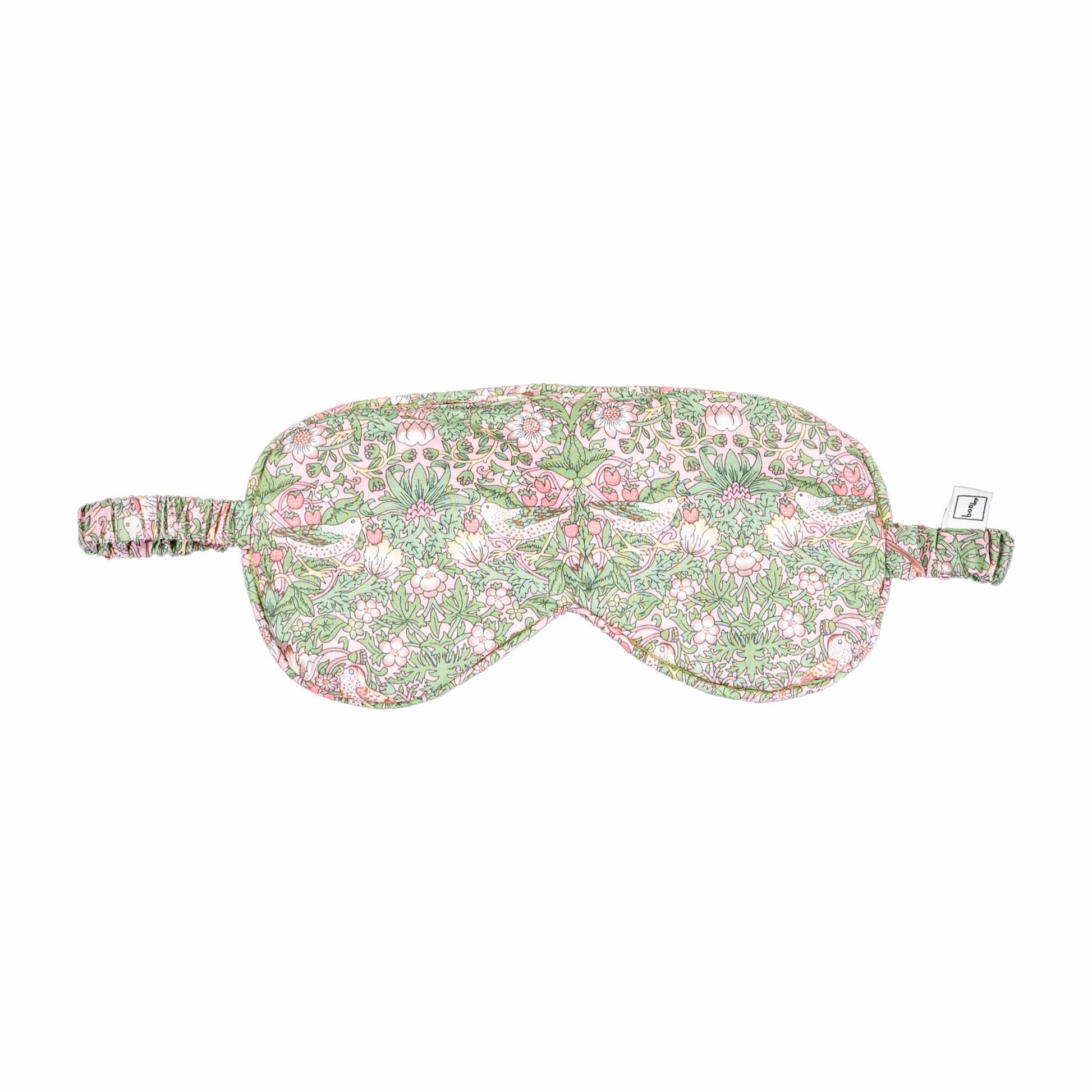 Sovemaske fra Bon Dep i Liberty Strawberry Thief stof, 225 kr.