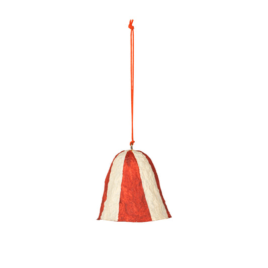 Stripe Pulp klokke fra Broste Copenhagen i pumpkin orange, 59 kr.