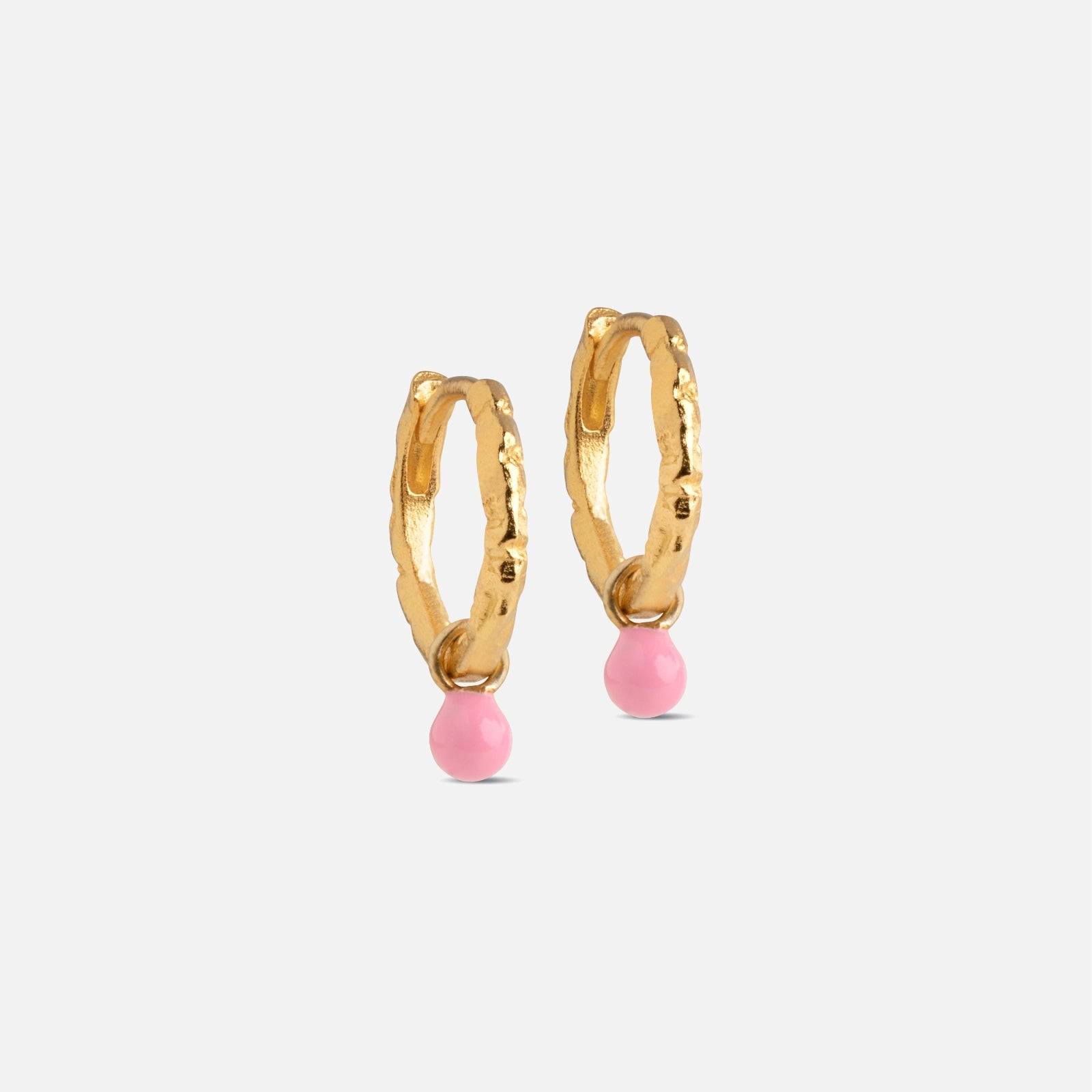 Belle Hoops fra Enamel Copenhagen i Light Pink