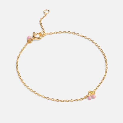 Cherry bracelet fra Enamel Copenhagen i Light Pink