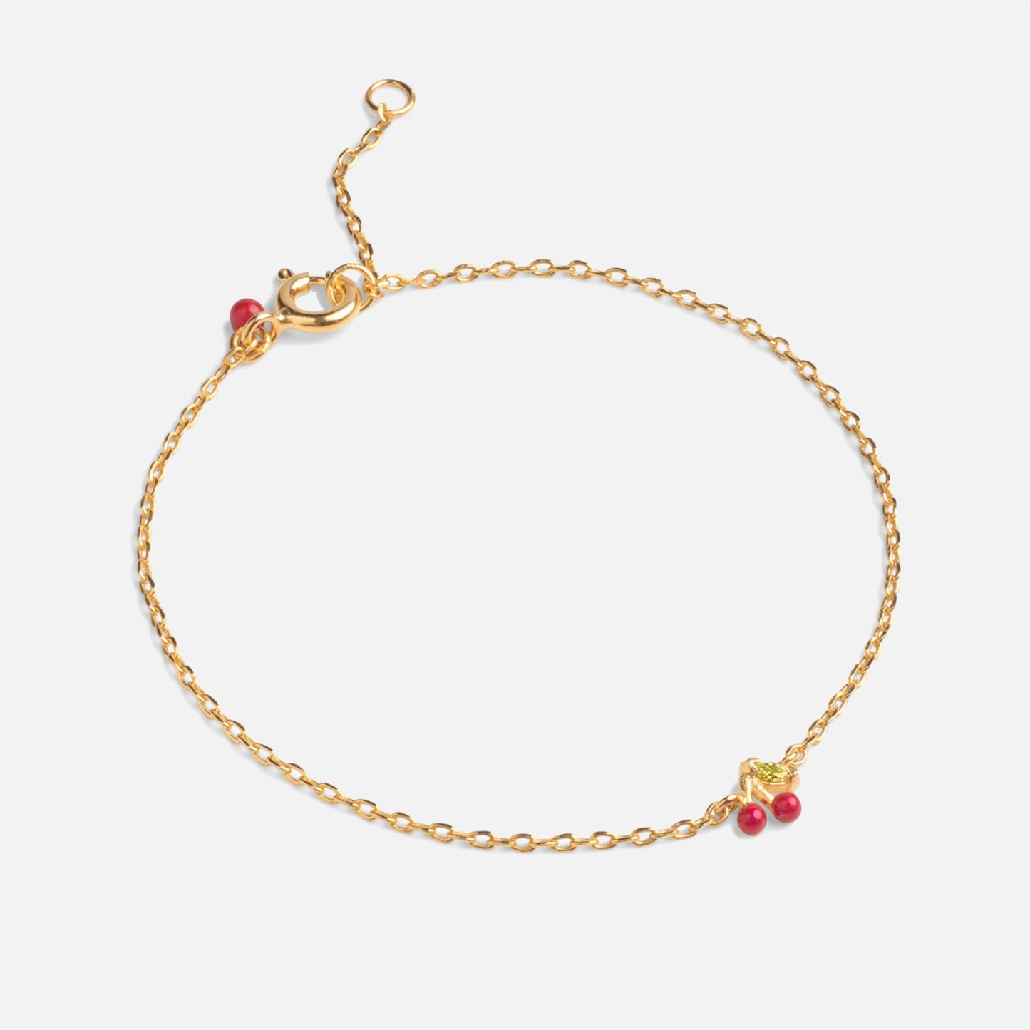 Cherry bracelet fra Enamel Copenhagen i Red