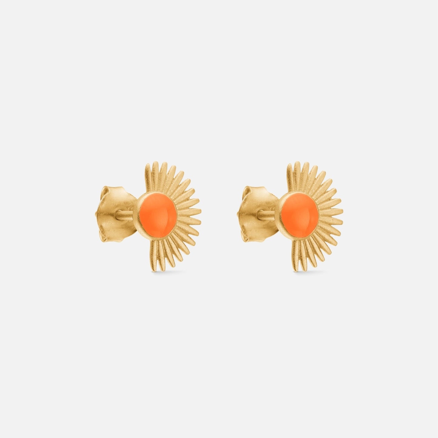 Soleil Studs fra Enamel Copenhagen i Clementine