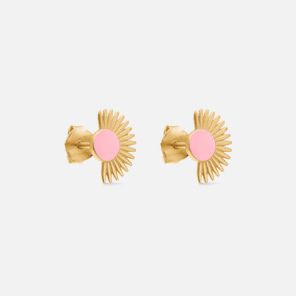 Soleil Studs fra Enamel Copenhagen i Rose