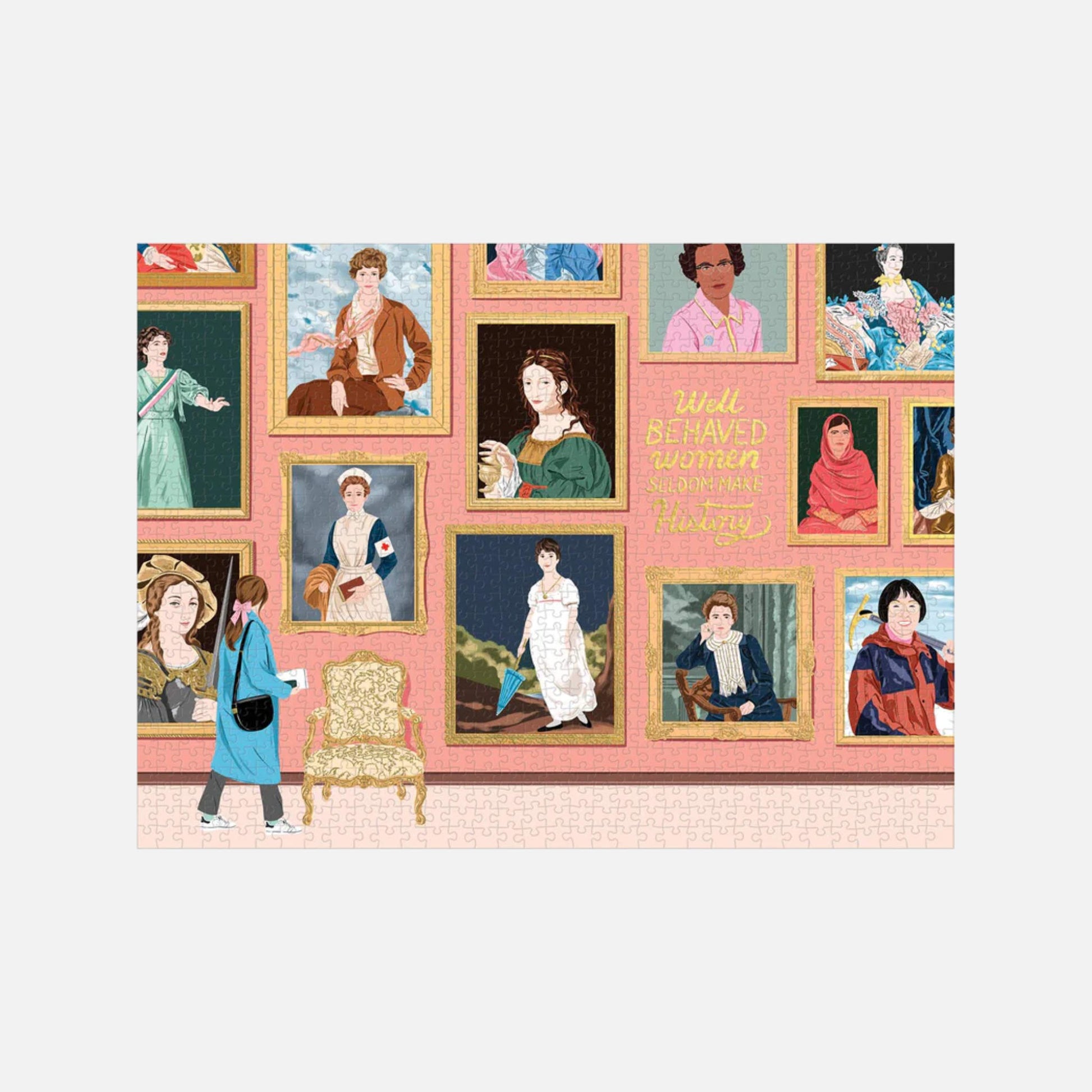 Herstory Museum puslespil fra Galison færdiglagt (1000 brikker)
