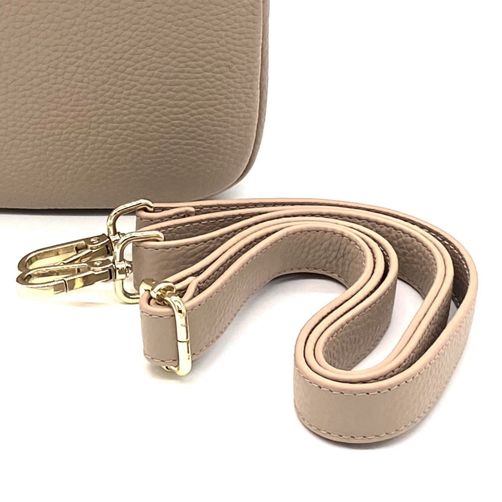 Crossbody taske i skind fra Just D'Lux (detalje rem)