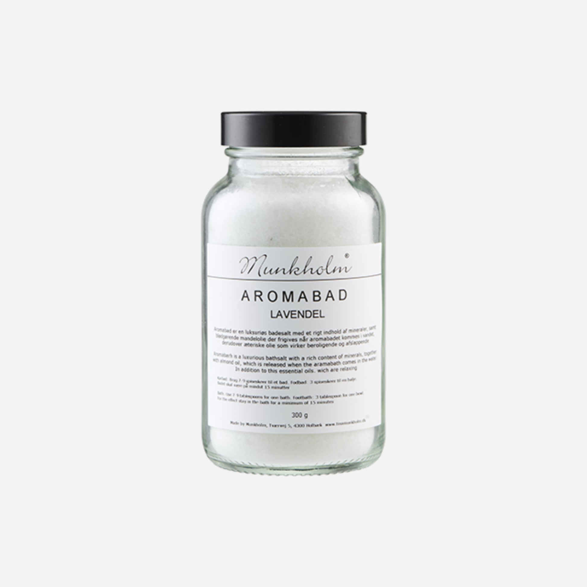 Aromabad badesalt fra Munkholm med Lavendel, 300 g.