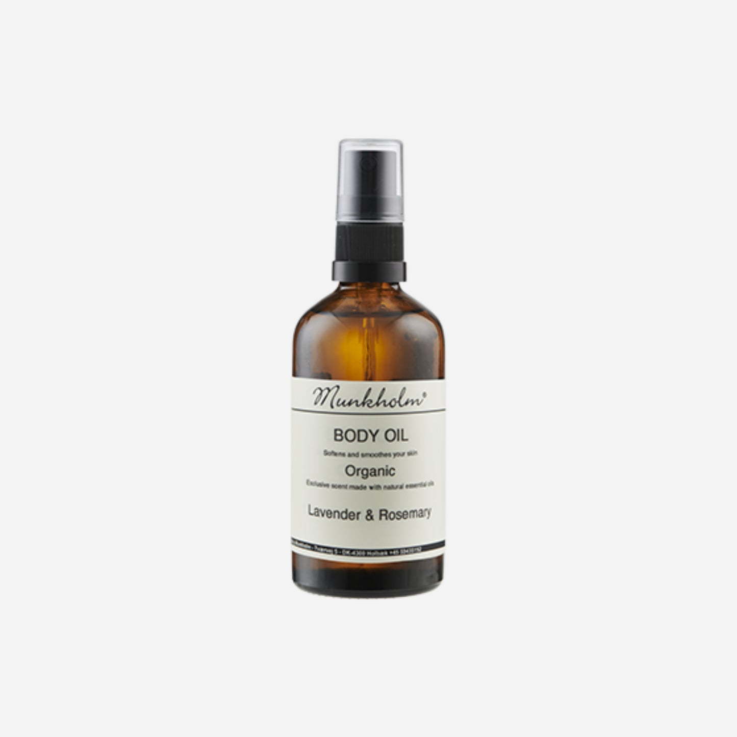 Økologisk body oil fra Munkholm, Lavender & Rosemary, 100 ml, 129 kr.