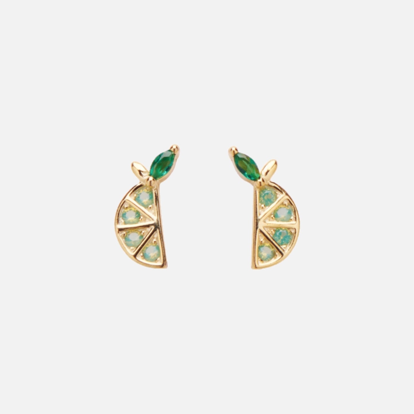 Lime Crystal Studs fra Pico