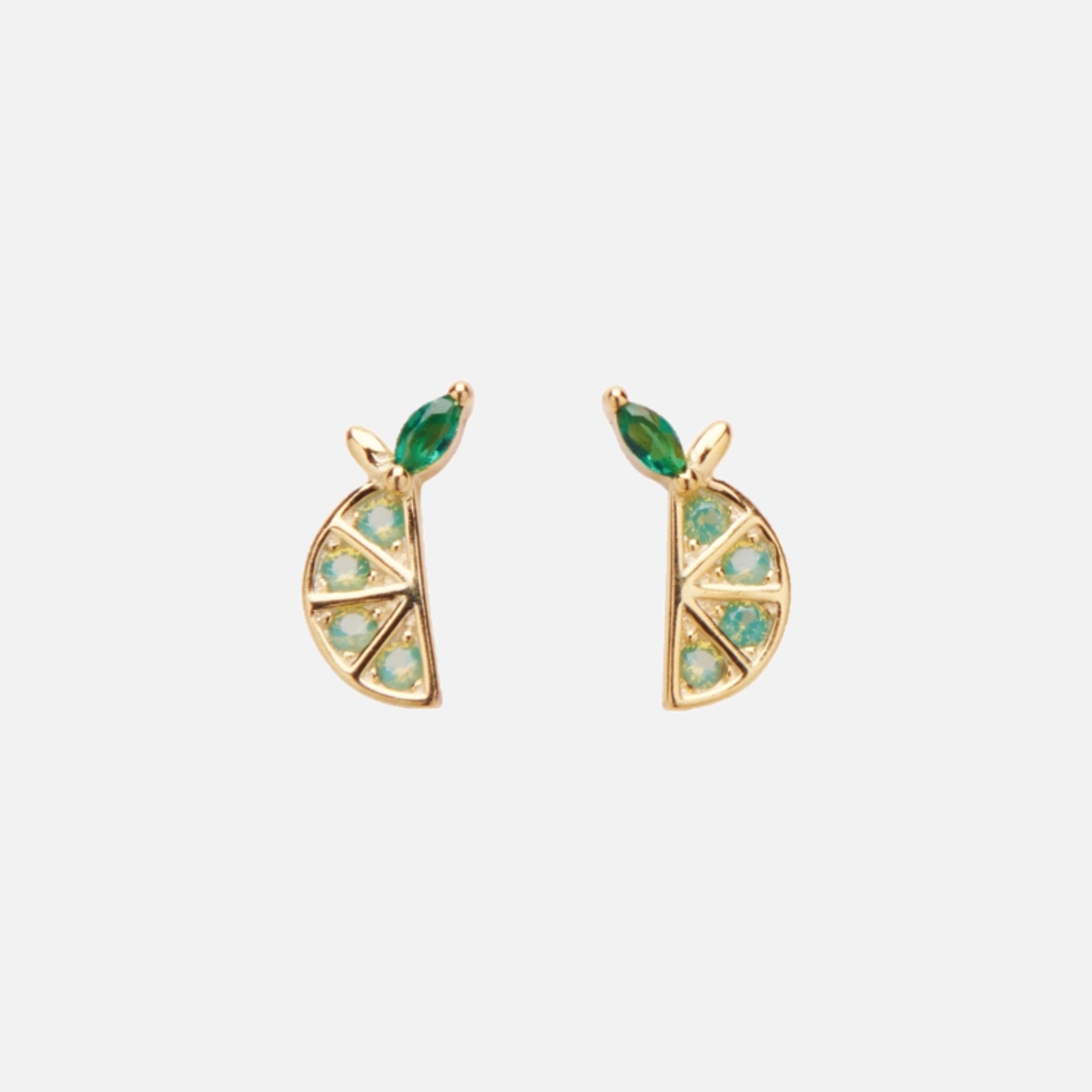 Lime Crystal Studs fra Pico