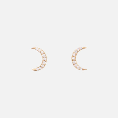 Luna Crystal Studs fra Pico i guld