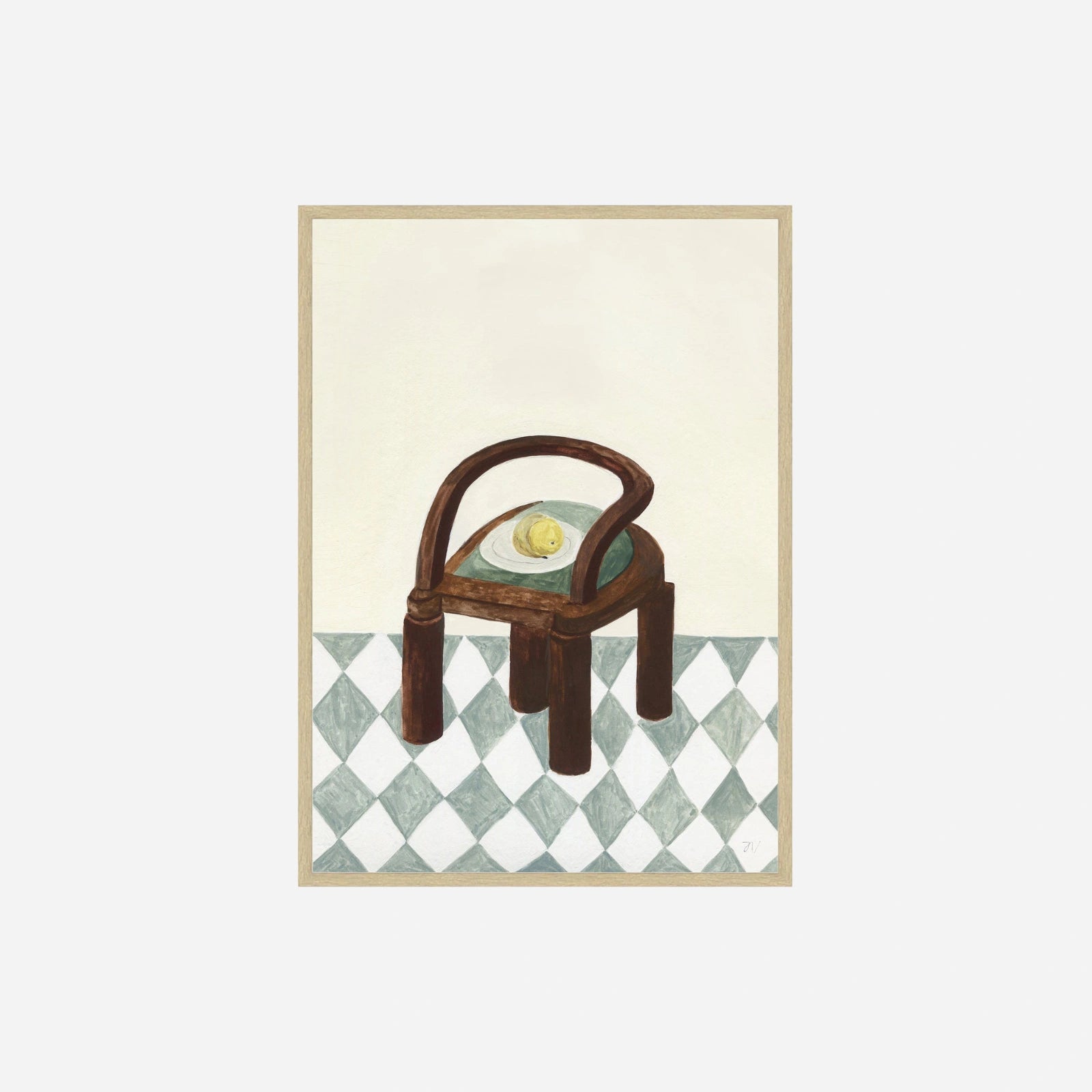 Chair with Fruit plakat fra Poster & Frame