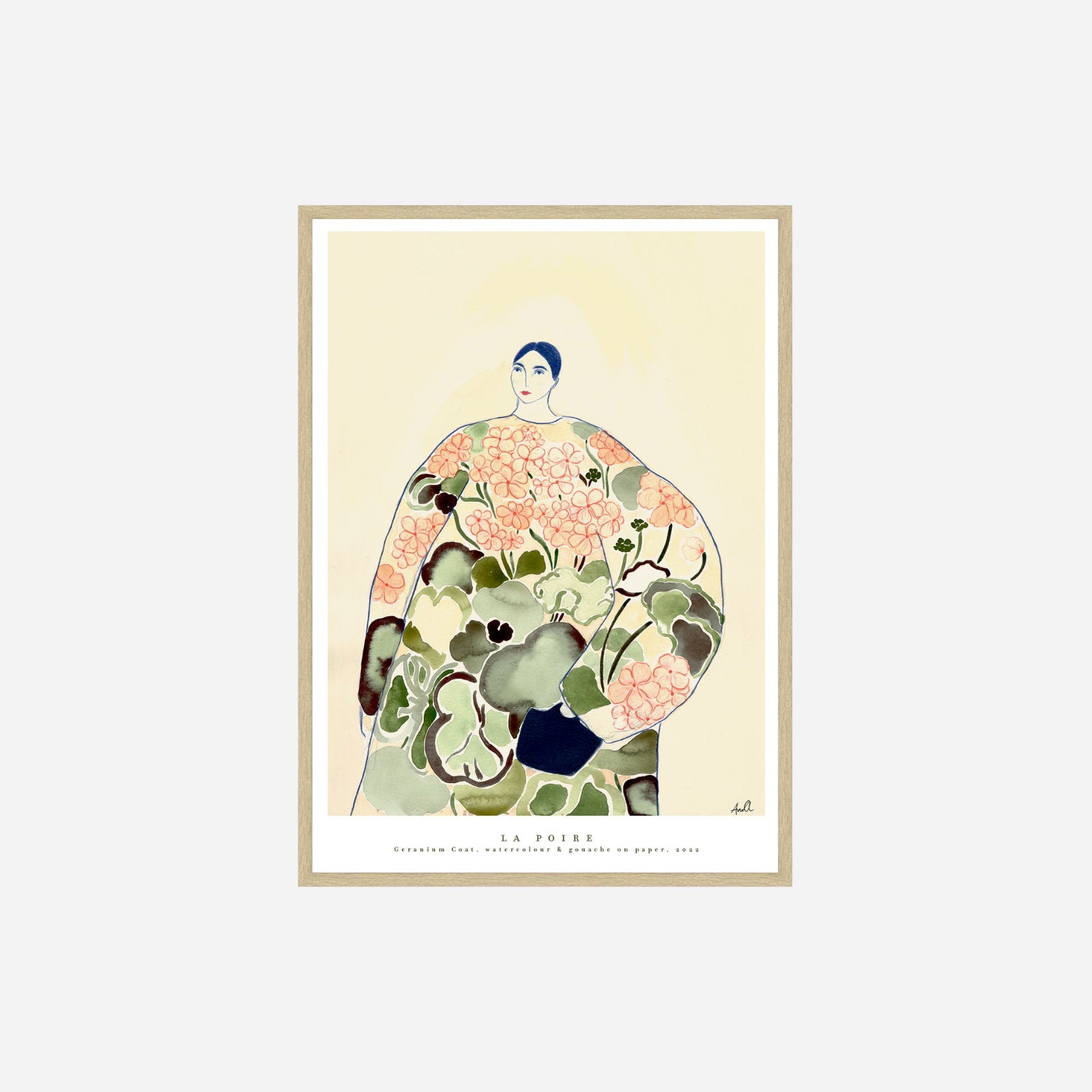 Geranium Coat plakat af La Poire fra Poster & Frame