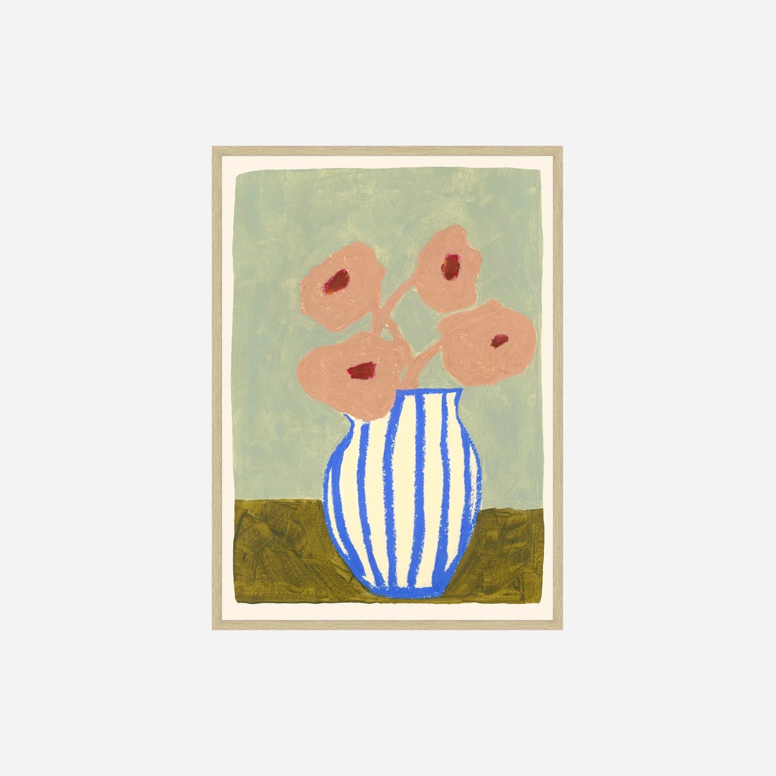 Pink Flowers plakat af Carla Llnaos fra Poster & Frame