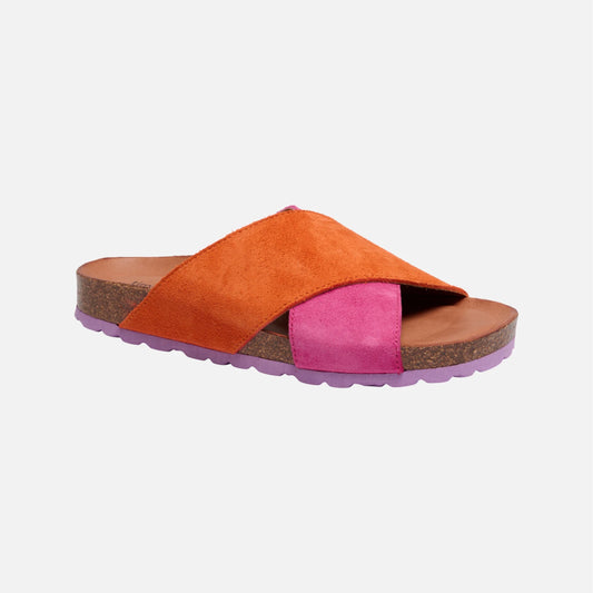 Annert Multi Sandaler fra Tim & Simonsen i oragen og pink