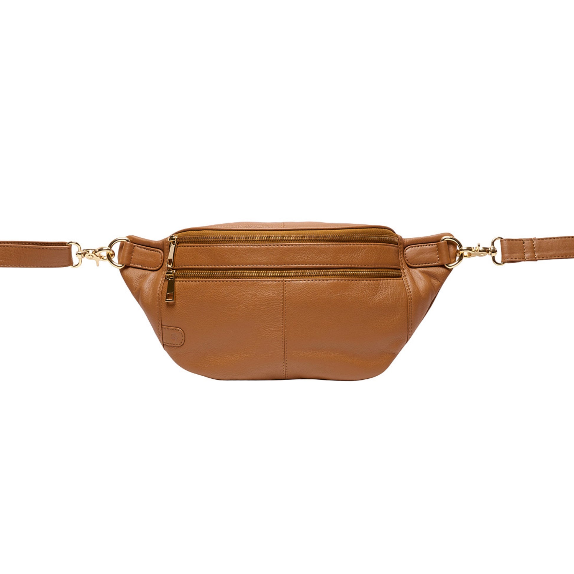 Astrid Bum Bag fra Tim & Simonsen i cognac/gold, 649 kr.